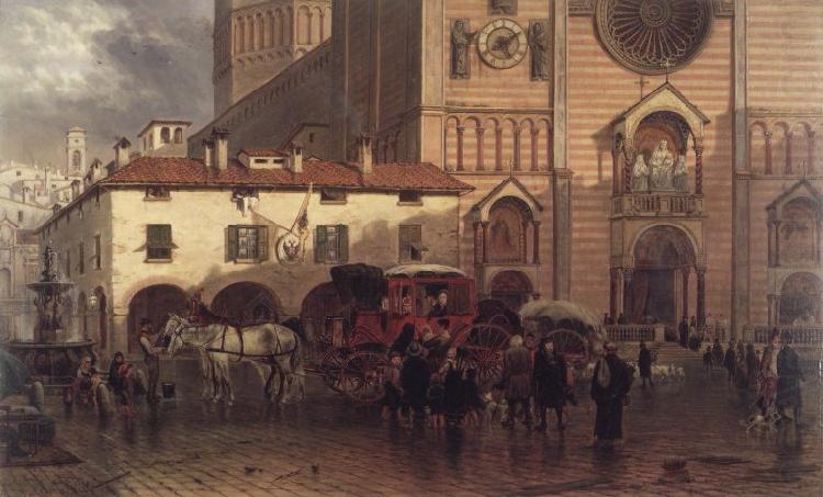 Edward lamson Henry Cathedral of Piacenza china oil painting image